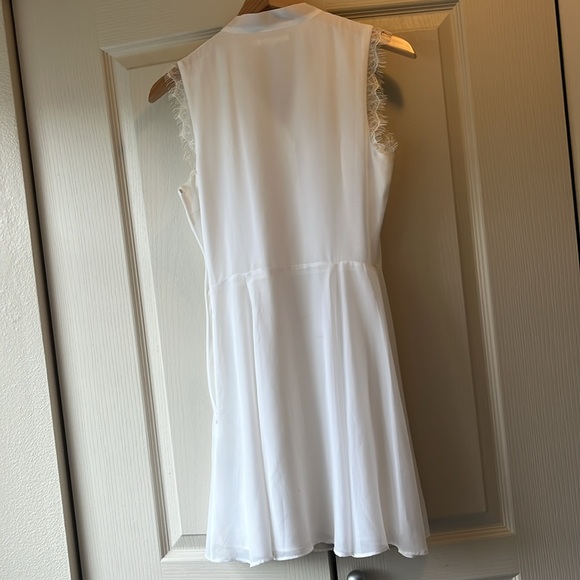 Pre-loved Tularosa Fit & Flare White Mini Dress Sz Xs - Picture 7 of 7